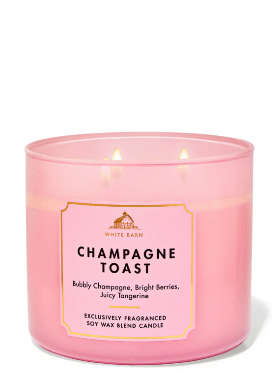 Champagne Toast 3 Wick Scented Candle