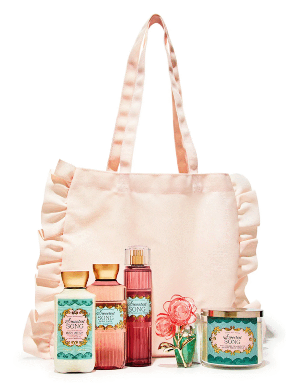 Bath and body works sweet song gift set