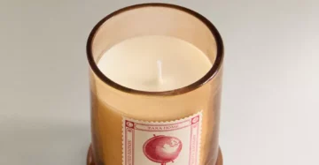 Zara Cuir noir scented candle 130g 3