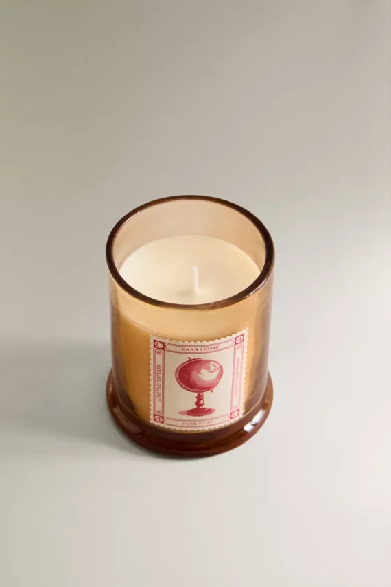 Zara Cuir noir scented candle 130g - Image 3