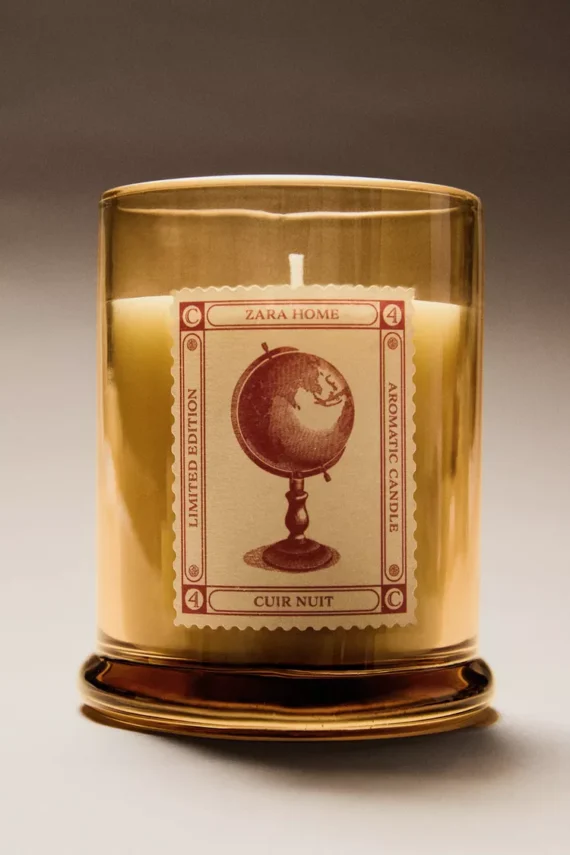Zara Cuir noir scented candle 130g