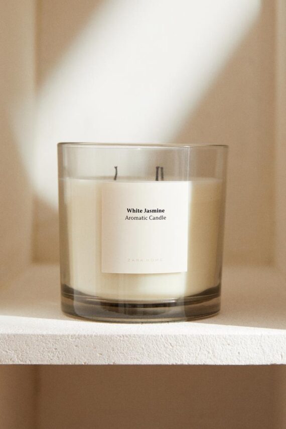Zara white jasmine Scented candle 620g - Image 4