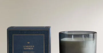 Zara luminous saffron Scented candle 400g 3