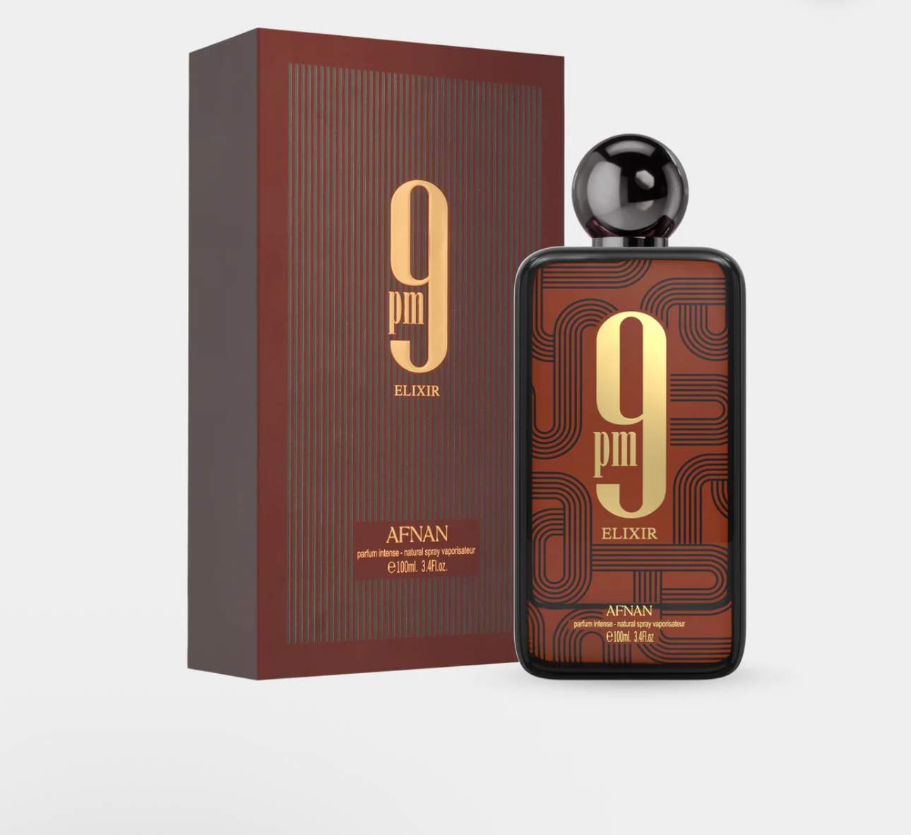 AFNAN PERFUMES 9 PM ELIXIR 100ml 3 AFNAN PERFUMES 9 PM ELIXIR 100ml